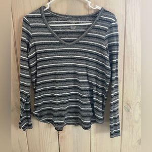 Striped v neck
